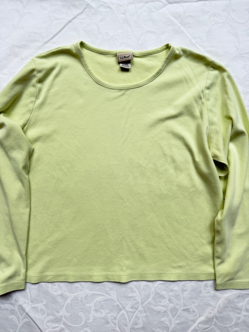 Women’s Long Sleeve Tee Bundle Pendleton L.L. Bean Ivory Blue Green Sz L - Picture 8 of 11
